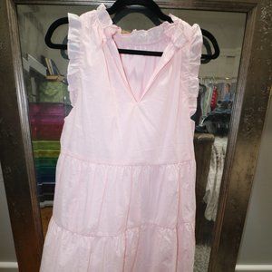 Pink ruffle dress